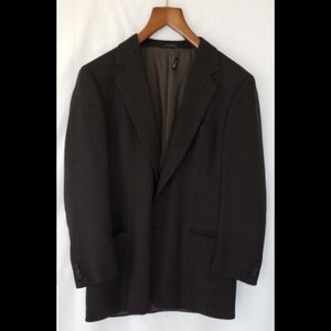 GIORGIO ARMANI MENS 40R BLACK BLAZER